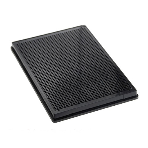 1536W Ultra Low Base SCREENSTAR Plate, CO, Flat Bottom, Black uClear, Case of 68