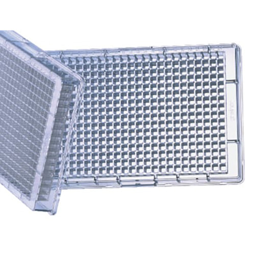 Greiner Bio-One 1536W Novartis Acoustic Dispensing Microplate, CO, Flat Bottom, Clear