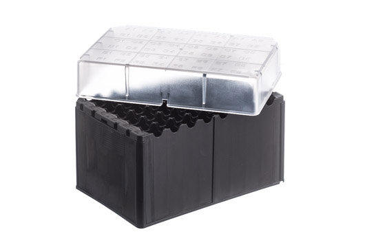 Greiner Bio-One 48-way Datamatri x RACK for 4 ml Cryo.s, PP, BLK w/Natural High Lid