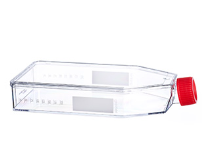 CELL CULTURE FLASK, 550 ML, 175 CM2, PS, CLEAR, RED FILTER SCREW CAP, CELLSTAR TC, FLAT FLASK DESIGN, STERILE, 5 PCS./BAG, TRIPLE PACKED, Case of 40