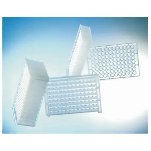 [780280-FD] 96 Deep Well MASTERBLOCK Storage Plate, PP, 2 mL/well, Square Wells, Conical Bottom, Natural, Case of 50