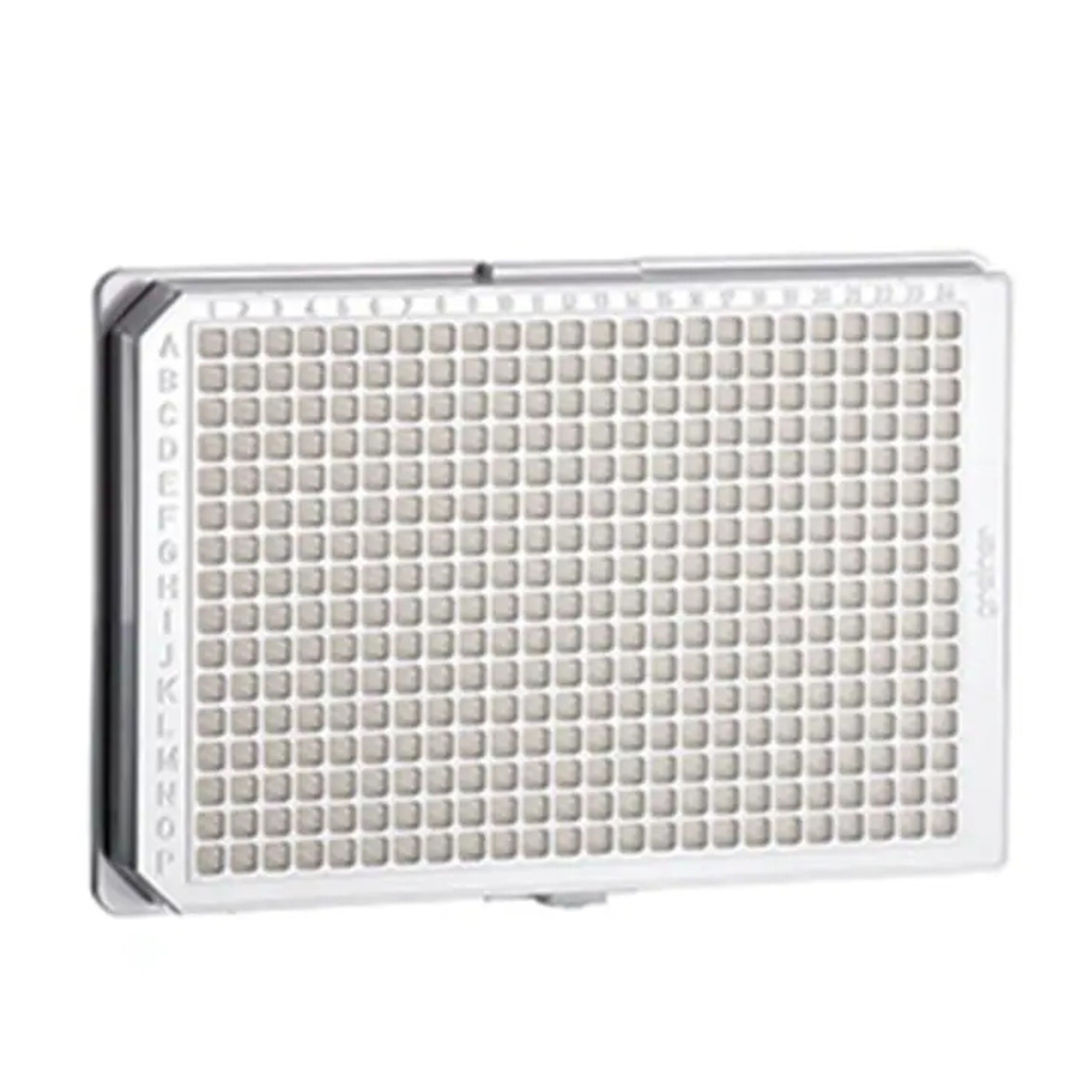 Greiner Bio-One 384W CellStar Plate, PS, TC Treated, Sterile, Flat Bottom, White, w/Lid