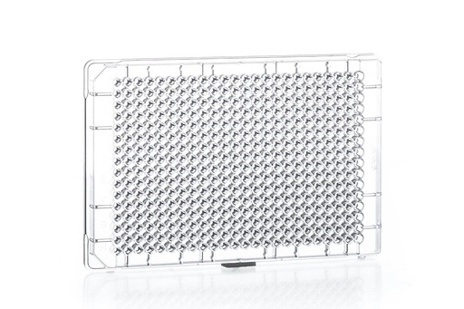 [788860-906] 384W Small Volume LoBase Plate, CO, Flat Bottom, Chimney Style, Clear, Case of 80