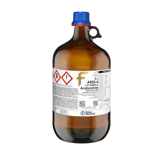 [A955-4] ACETONITRILE OPTIMA LC-MS, Fisher Chemical, Case of 4 x 4L