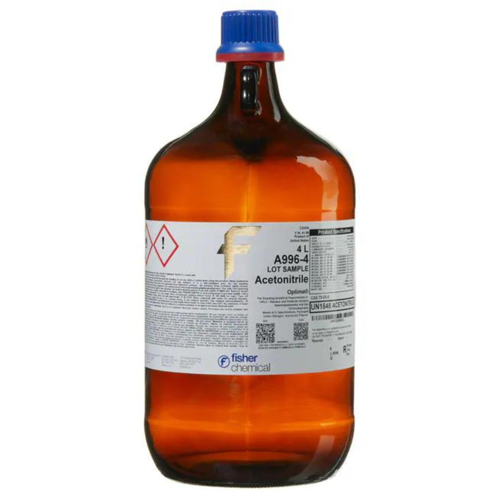 ACETONITRILE OPTIMA, Fisher Chemical, Case of 4 x 4L