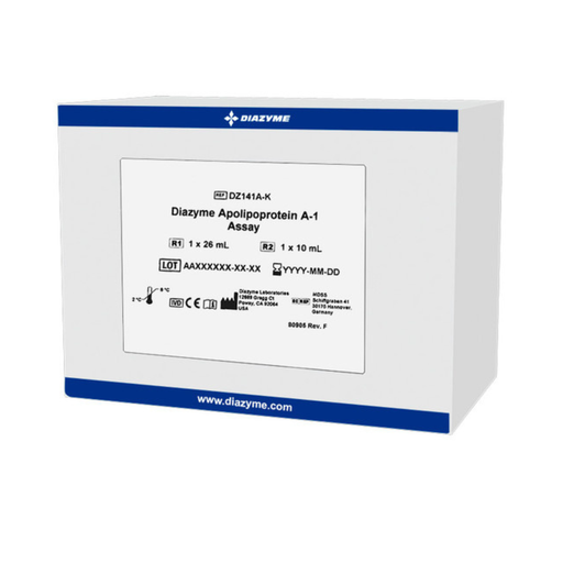 [DZ141A-K] Diazyme Apolipoprotein A-1 Test kit (liquid stable), R1: 1 x 26 ml R2: 1 x 10 ml