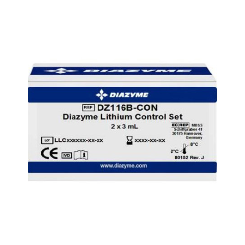 [DZ116B-CON] Diazyme Enzymatic Lithium Two Level Control Set