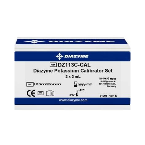 [DZ113C-CAL] Diazyme Enzymatic Potassium Two Level Calibrator Set