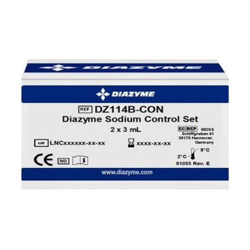 [DZ114B-CON] Diazyme Enzymatic Sodium Two Level Control Set