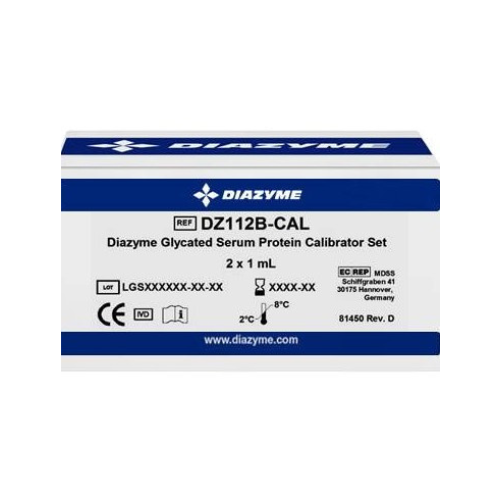 [DZ112B-CAL] Diazyme Glycated Serum Protein Two Level Calibrator Set