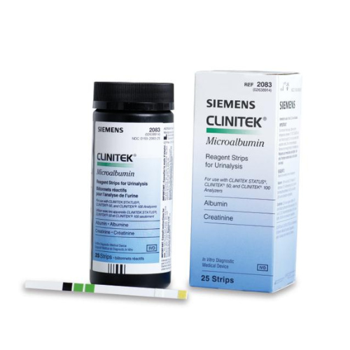 Siemens 2083 Clinitek Microalbumin 2 Reagent Strips for Urinalysis