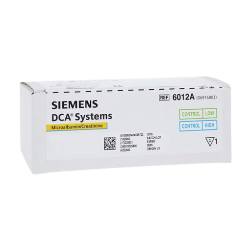 [6012A] Siemens DCA 2000 Microalbumin/Creatinine Low/ high Control Kit, 4/kit