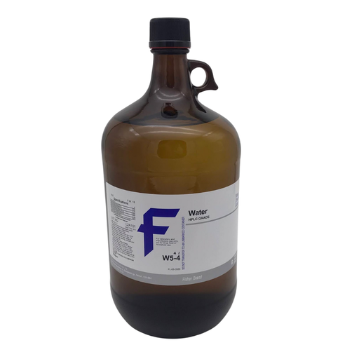[W5-4] WATER (HPLC), Fisher Chemical, Case of 4 x 4L